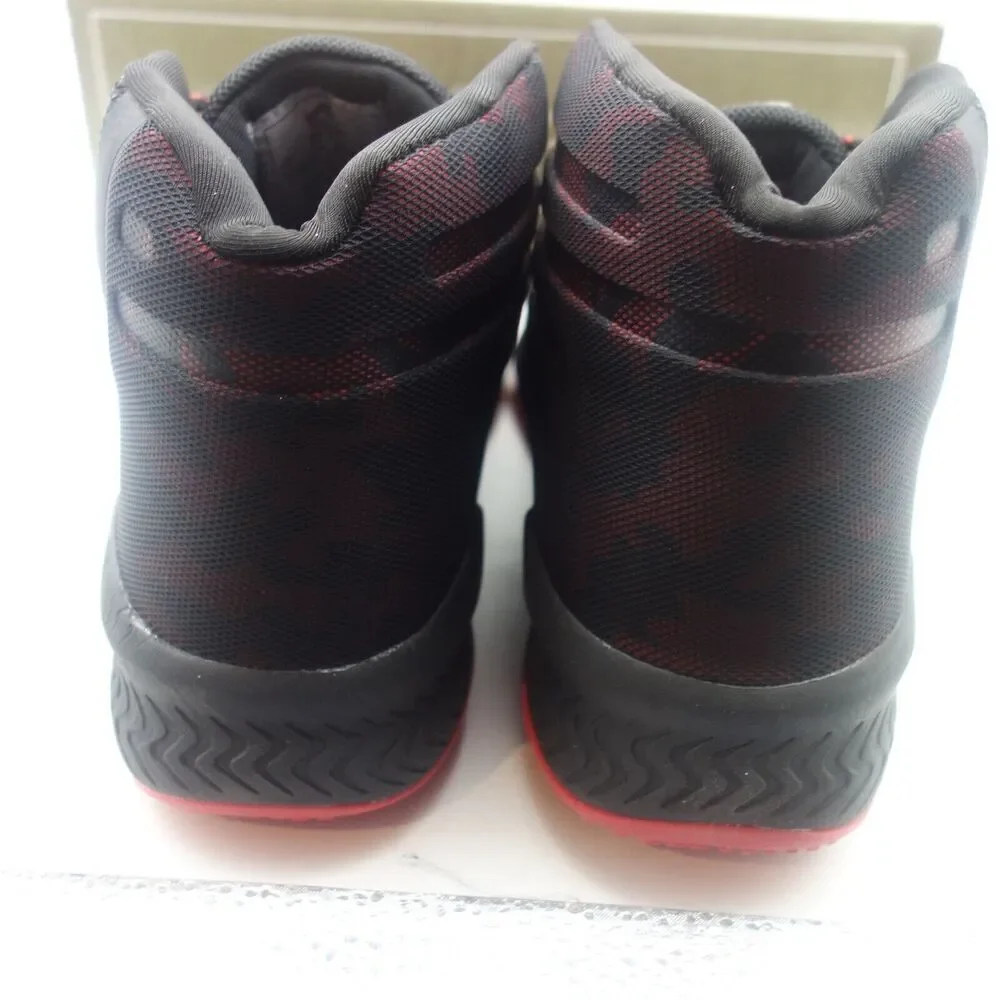 NEW Hoss Boots Rim Fly Black Red High Top Composite Toe Slip Resistant Men's 9